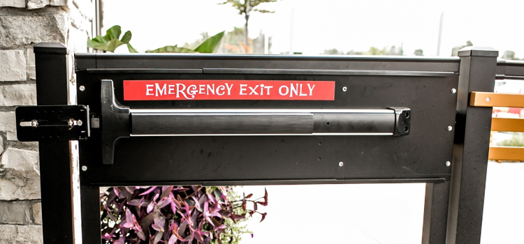 emergency push bar installation in Artesia